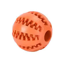 Natural Rubber Pet Dog Toys Dog Chew Toys Tooth Cleaning Treat Ball