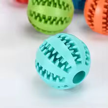 Natural Rubber Pet Dog Toys Dog Chew Toys Tooth Cleaning Treat Ball