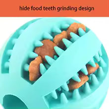 Natural Rubber Pet Dog Toys Dog Chew Toys Tooth Cleaning Treat Ball
